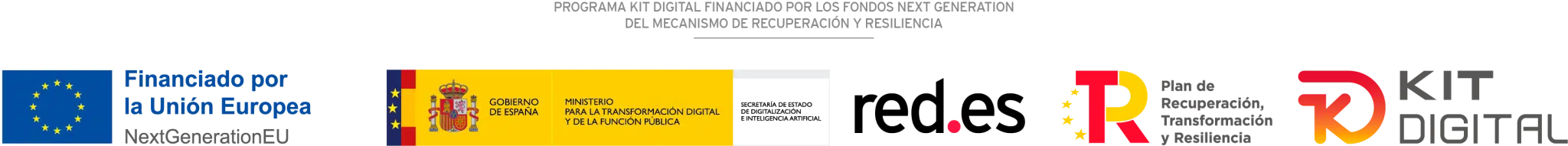 Programa Kit Digital financiado por la Unión Europea - Next Generation EU